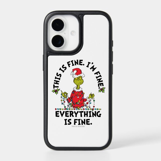 Grinch | Everything is Fine Otterbox iPhone Case (Back)