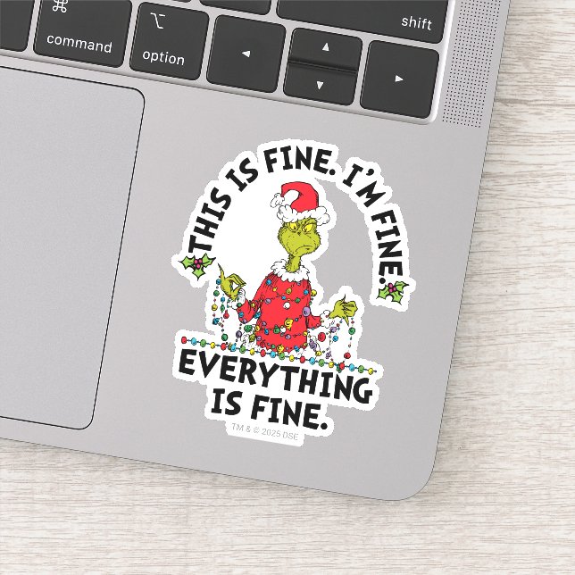 Grinch | Everything is Fine Sticker (Detail)