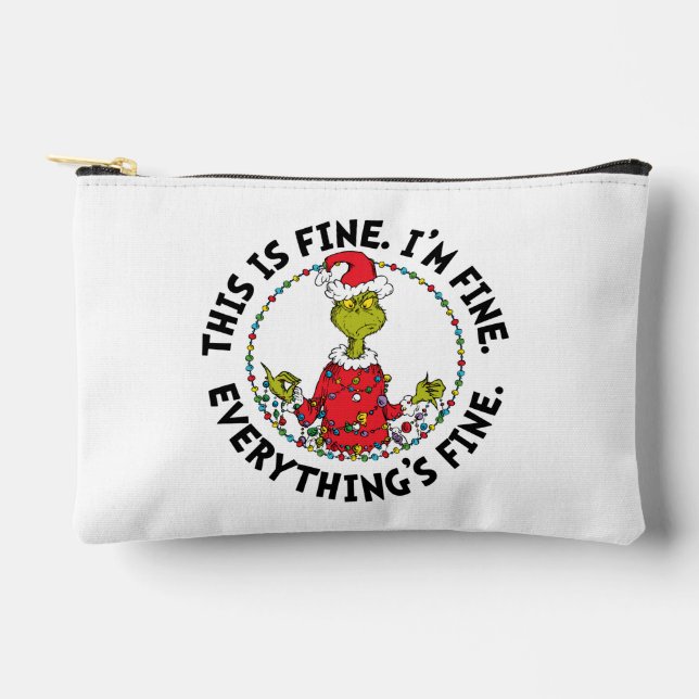 Grinch | Everything's Fine Accessory Pouch (Front)