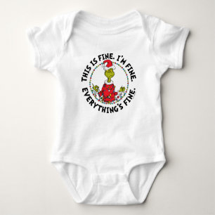 Grinch   Everything's Fine Baby Bodysuit