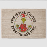 Grinch | Everything's Fine Fiber Doormat