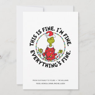 Grinch   Everything's Fine Holiday Card