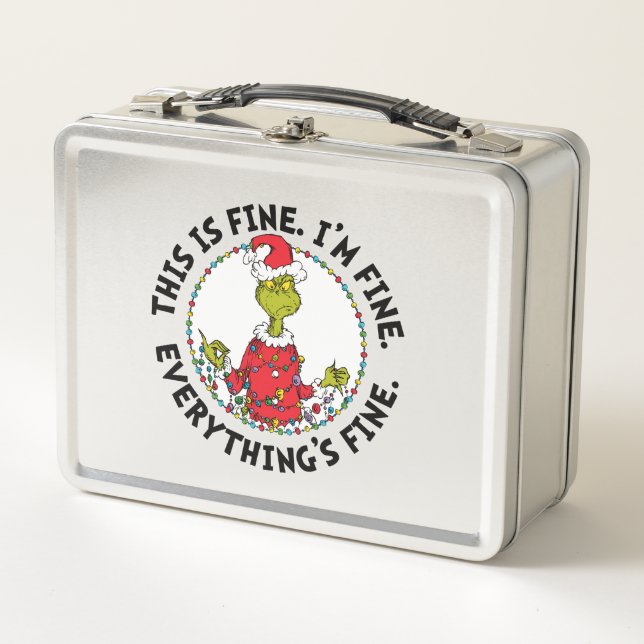 Grinch | Everything's Fine Metal Lunch Box (Front)