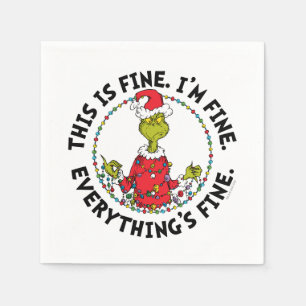 Grinch   Everything's Fine Napkins