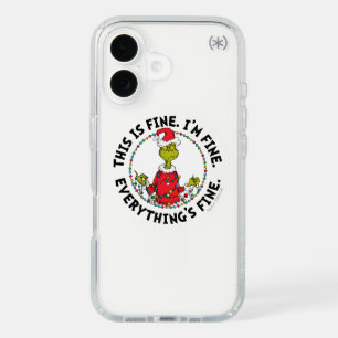 Grinch Everything's Fine iPhone 16 Case