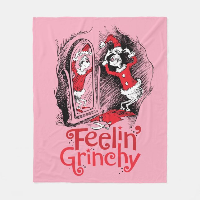 Grinch | Feeling Grinchy Fleece Blanket (Front)