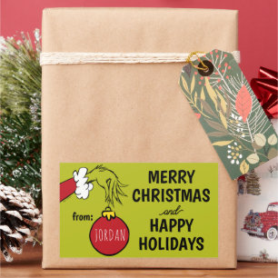 Grinch From Christmas Gift Tag