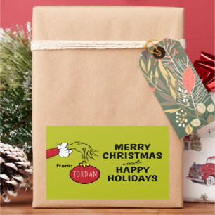 Grinch From Christmas Gift Tag