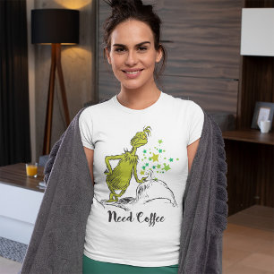 Grinch   Funny Need Coffee Tri-Blend Shirt