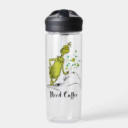 Grinch  Funny Need Coffee Water Bottle