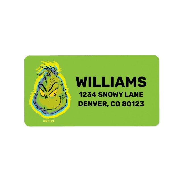 Grinch | Funny Sorry I Was Late I Didn't Want Label (Front)