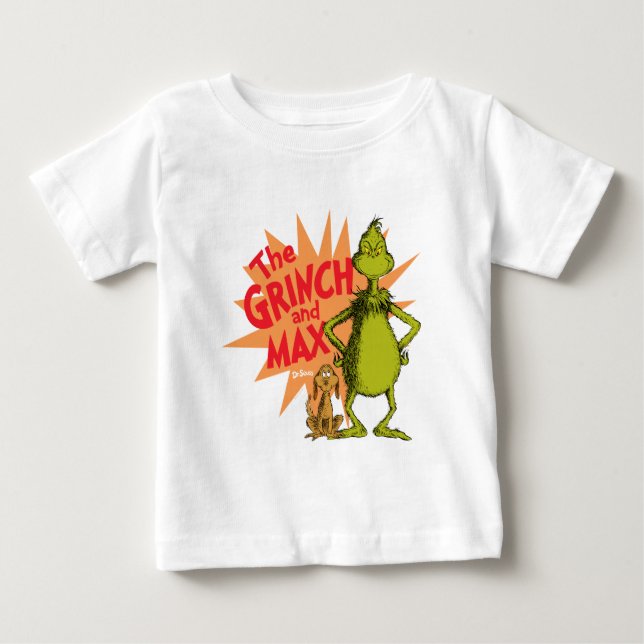 Grinch | Grinch & Max Starburst Baby T-Shirt (Front)