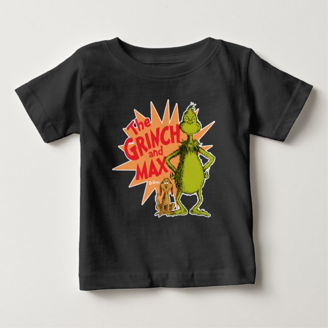 Grinch | Grinch & Max Starburst Baby T-Shirt (Front)