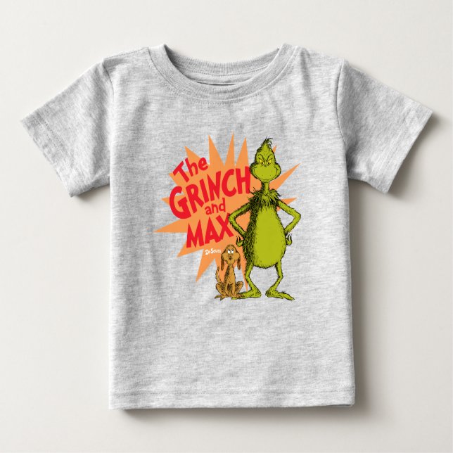 Grinch | Grinch & Max Starburst Baby T-Shirt (Front)