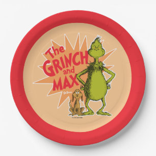 Grinch   Grinch & Max Starburst Paper Plates