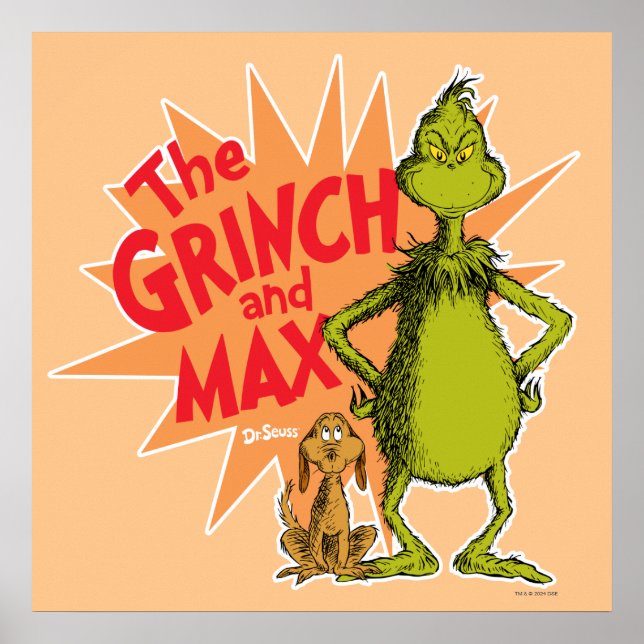Grinch | Grinch & Max Starburst Poster (Front)