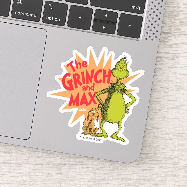 Grinch | Grinch & Max Starburst Sticker (Detail)