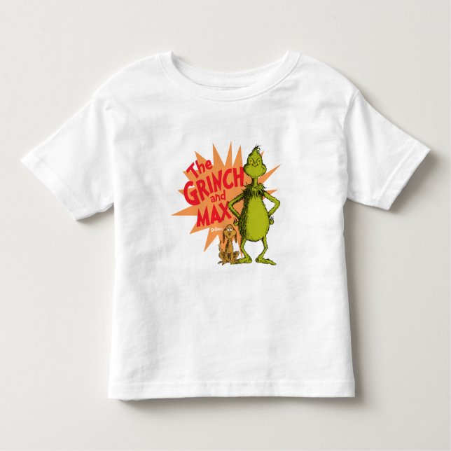 Grinch | Grinch & Max Starburst Toddler T-shirt (Front)
