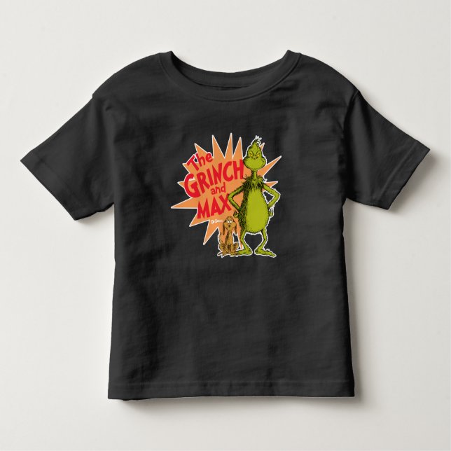 Grinch | Grinch & Max Starburst Toddler T-shirt (Front)