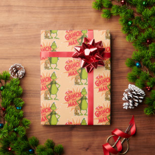 Grinch Grinch & Max Starburst Wrapping Paper
