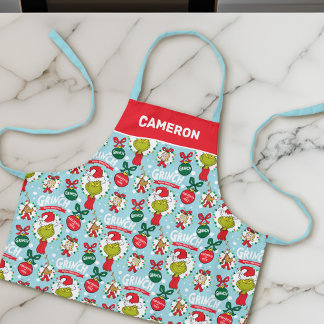 Grinch | Happy Wholidays Pattern Apron