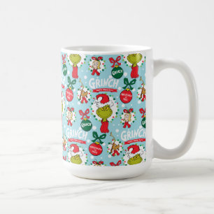 Grinch Happy Wholidays Pattern Coffee Mug
