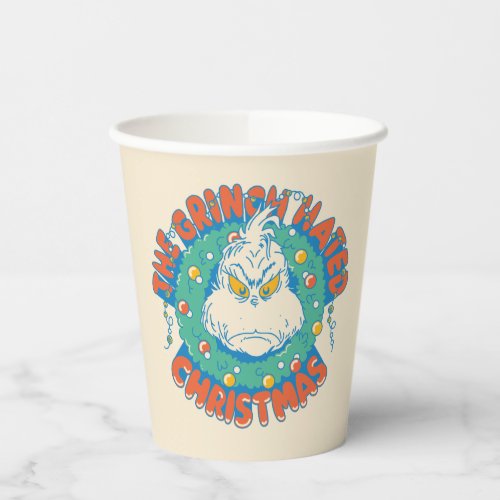 Grinch Hated Christmas Paper Cups