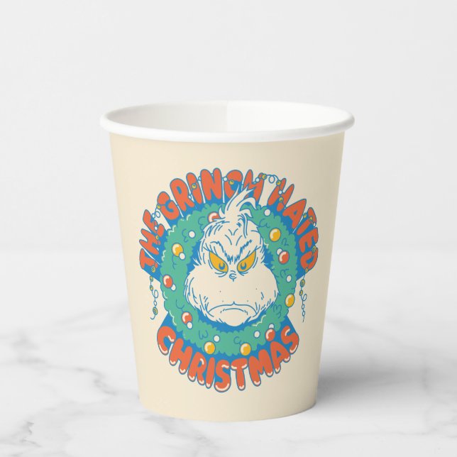 Grinch Hated Christmas Paper Cups (Left)
