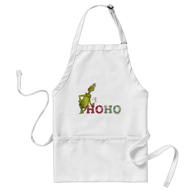Grinch | Ho Ho Ho Adult Apron (Front)