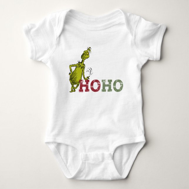 Grinch | Ho Ho Ho Baby Bodysuit (Front)