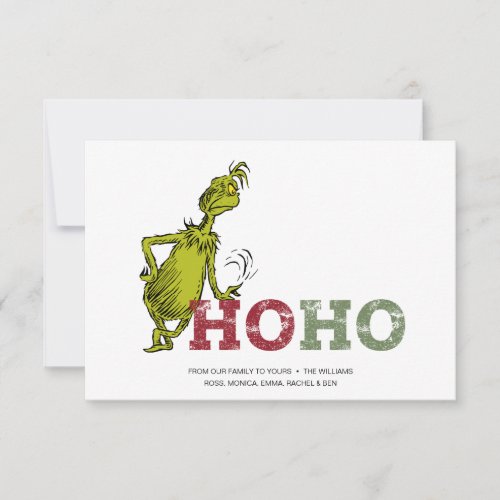 Grinch  Ho Ho Ho Card