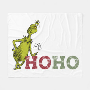 Grinch   Ho Ho Ho Fleece Blanket