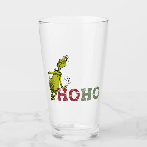 Grinch  Ho Ho Ho Glass