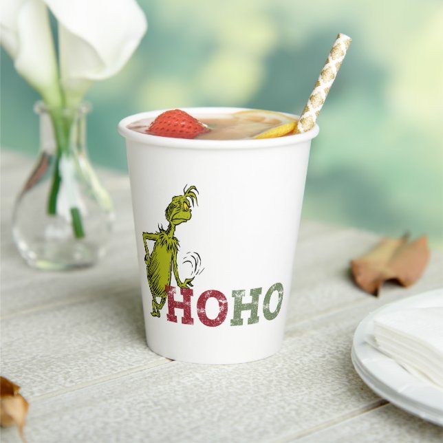 Grinch | Ho Ho Ho Paper Cups (Insitu)