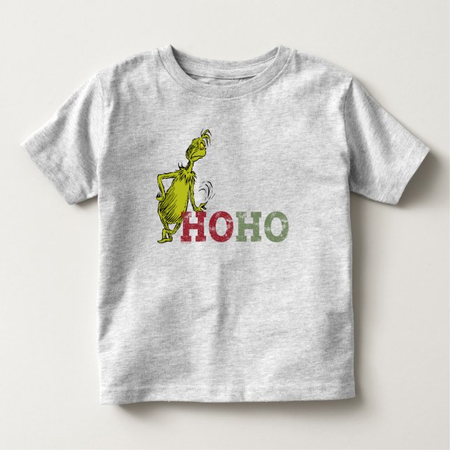 Grinch | Ho Ho Ho Toddler T-shirt (Front)
