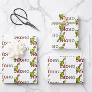 Grinch Ho Ho Ho Wrapping Paper Sheets