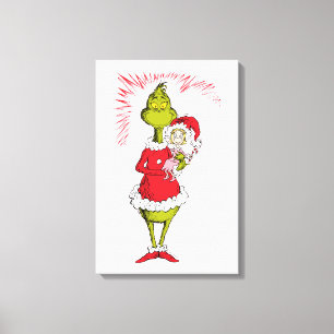 Grinch Holds Cindy Lou Who Canvas Print