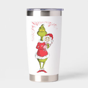 Grinch Holds Cindy Lou Who Insulated Tumbler