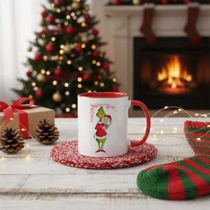 Grinch Holds Cindy Lou Who Mug