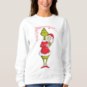Grinch Holds Cindy Lou Who Sweatshirt