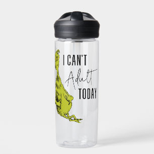 Grinch I Can't Adult Today Water Bottle