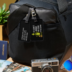 Grinch If I Can't Bring My Dog I'm Not Coming Luggage Tag