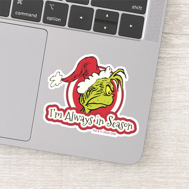 Grinch | I'm Always in Season Sticker (Detail)