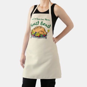 Grinch   I'm Here for the Roast Beast Quote Apron