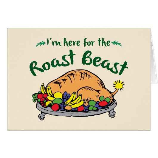 Grinch | I'm Here for the Roast Beast Quote Cards (Front Horizontal)