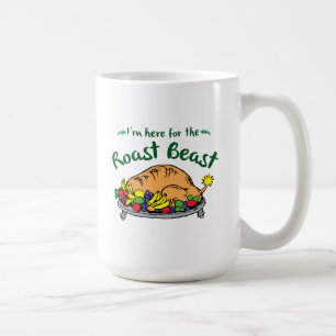 Grinch I'm Here for the Roast Beast Quote Coffee Mug