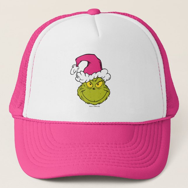 Grinch in Pink Santa Hat (Front)