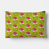 Grinch in Pink Santa Hat
