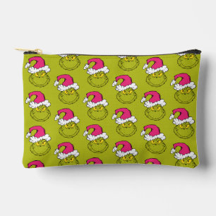 Grinch in Pink Santa Hat Accessory Pouch