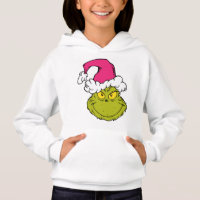 Grinch in Pink Santa Hat
